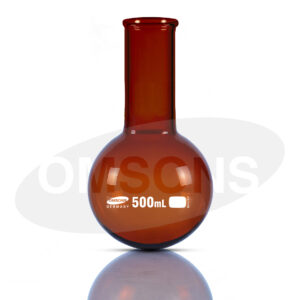 Flasks Boiling Flat Bottom Single Neck Amber